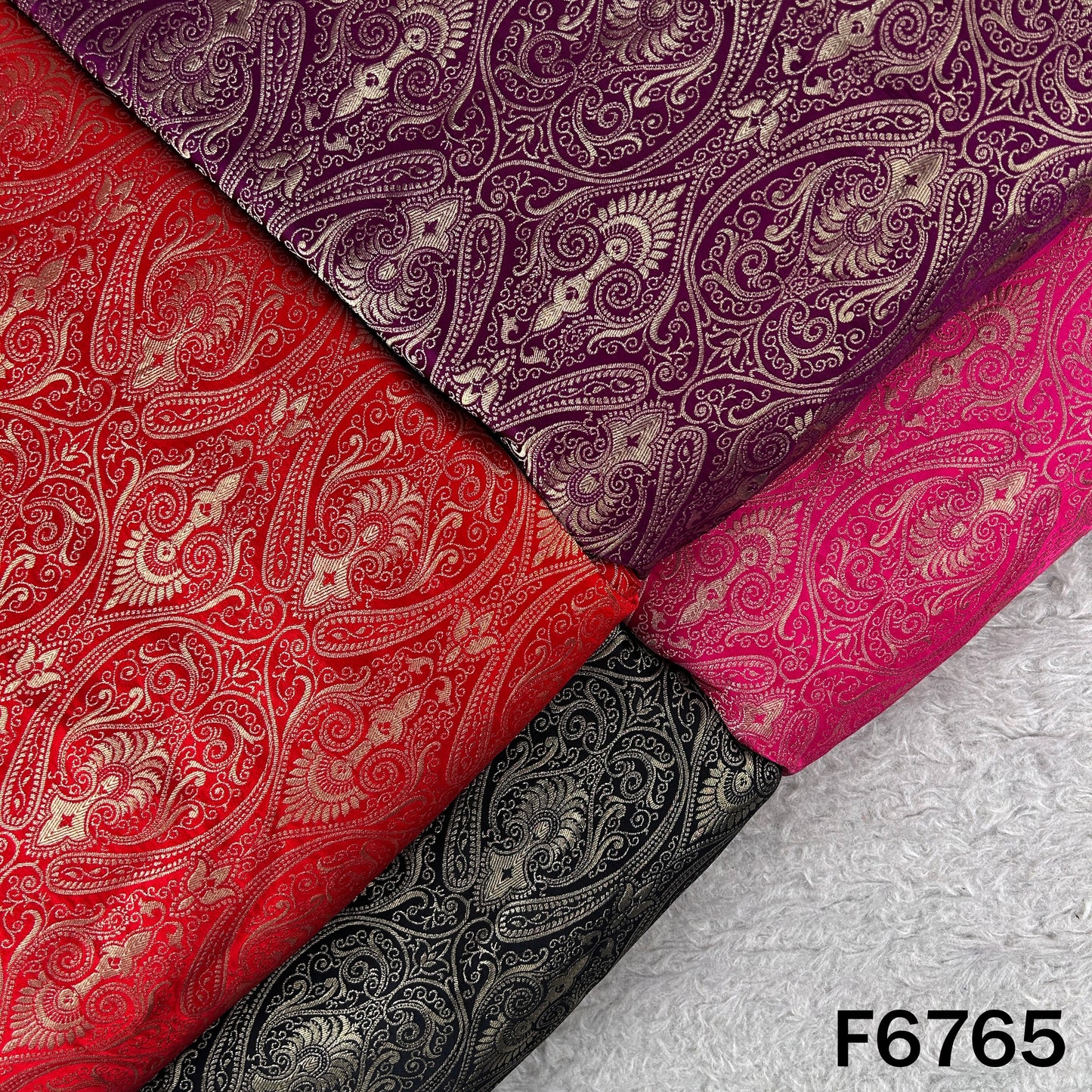 Banarasi Brocade Silk Fabric - F6765