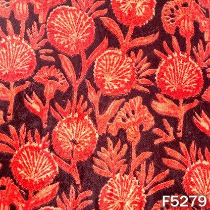 Digital Print micro Velvet Fabric - F5279