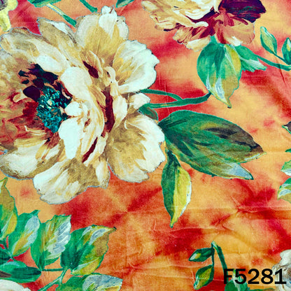 Digital Print micro Velvet Fabric - F5281