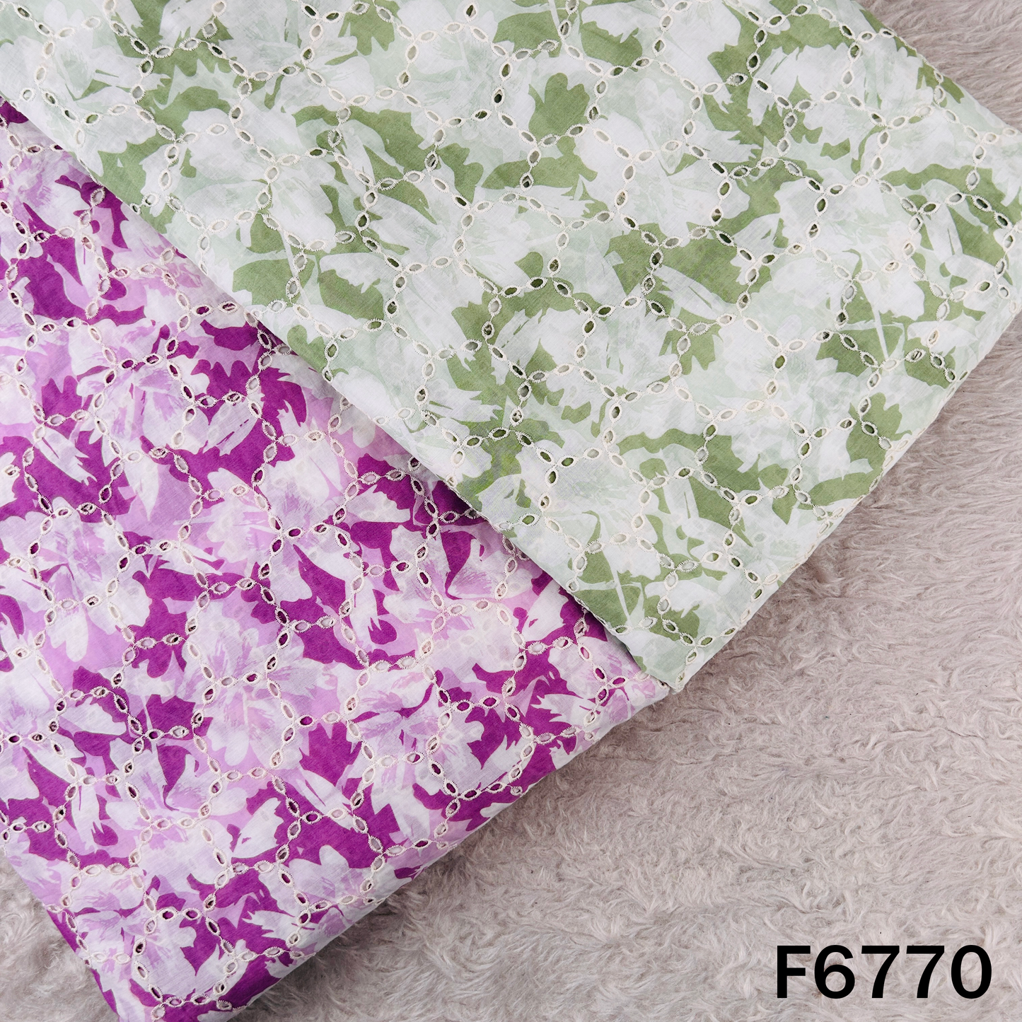 Printed Hakoba Cambric Cotton Fabric - F6770
