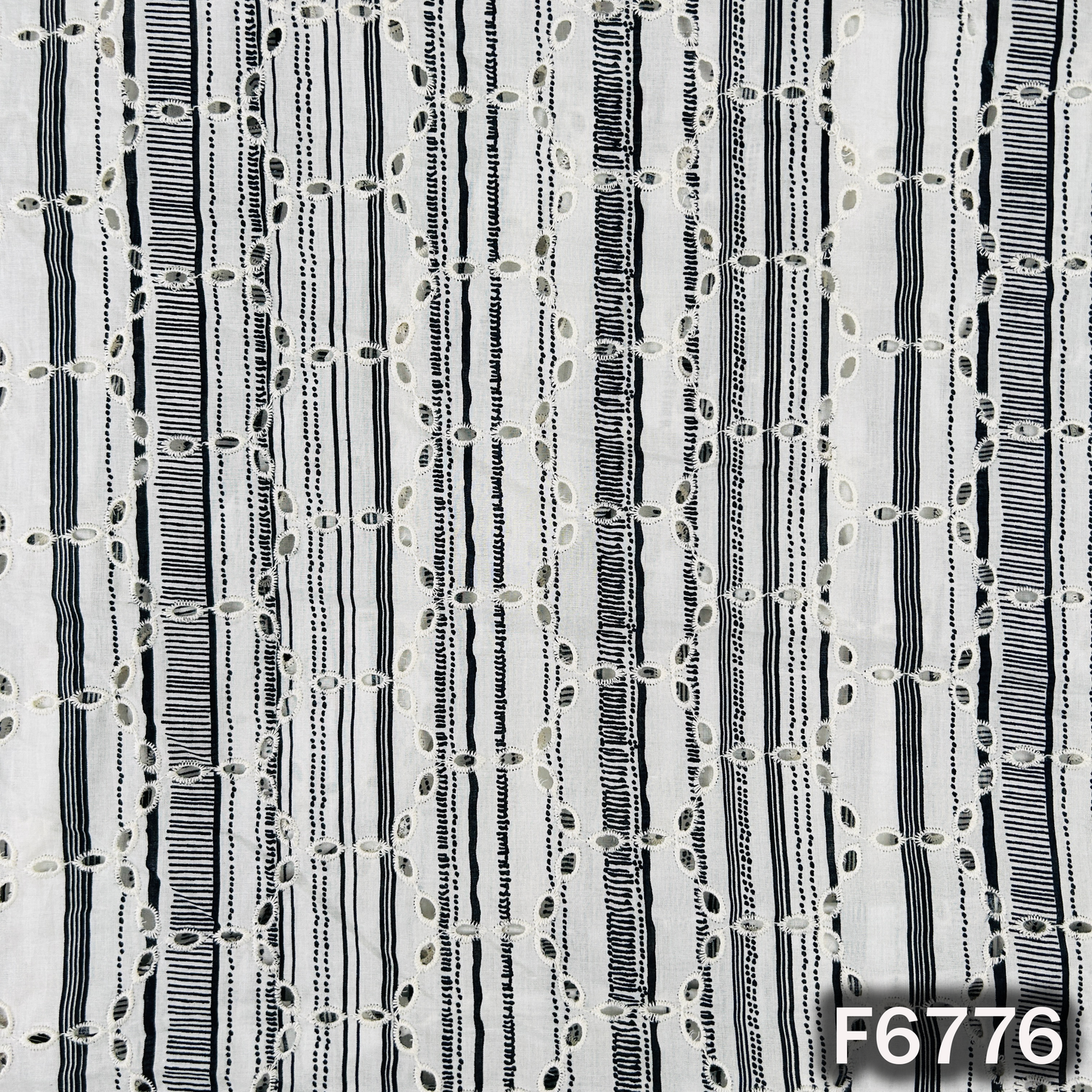 Stripe Hokaba Cambric Cotton Fabric - F6776