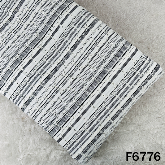 Stripe Hokaba Cambric Cotton Fabric - F6776