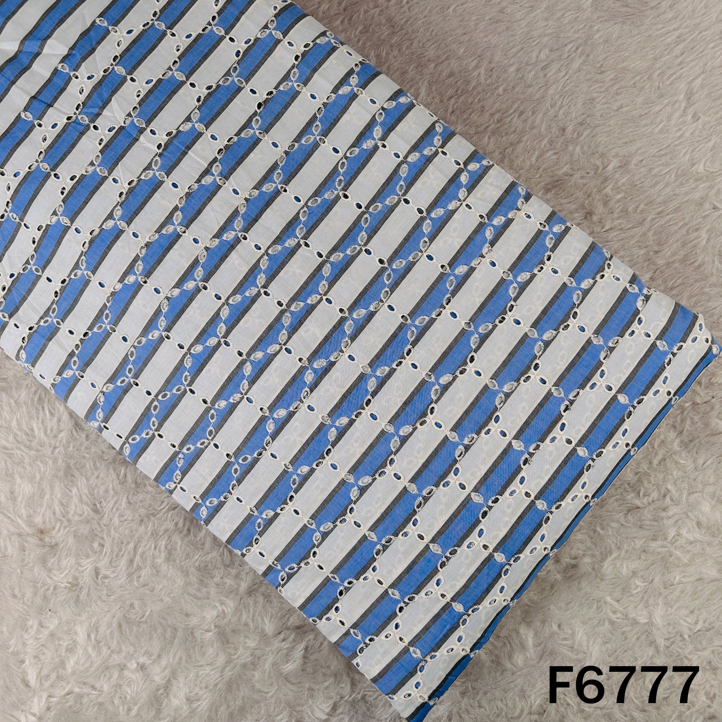 Stripe Hokaba Cambric Cotton Fabric - F6777