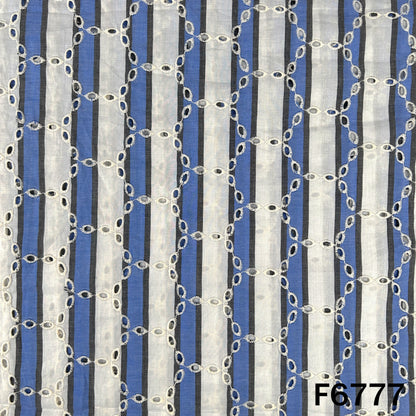 Stripe Hokaba Cambric Cotton Fabric - F6777