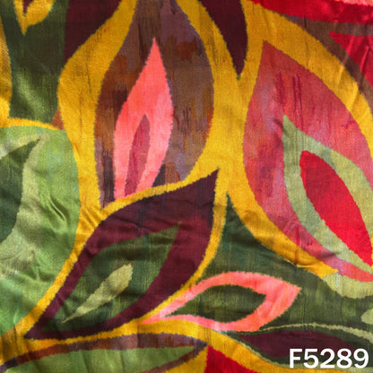 Digital Print Gajji Silk Fabric - F5289