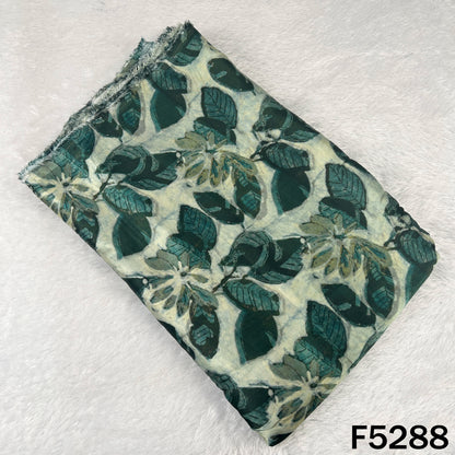 Digital Print Gajji Silk Fabric - F5288