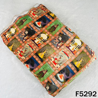 Digital Print micro Velvet Fabric - F5292