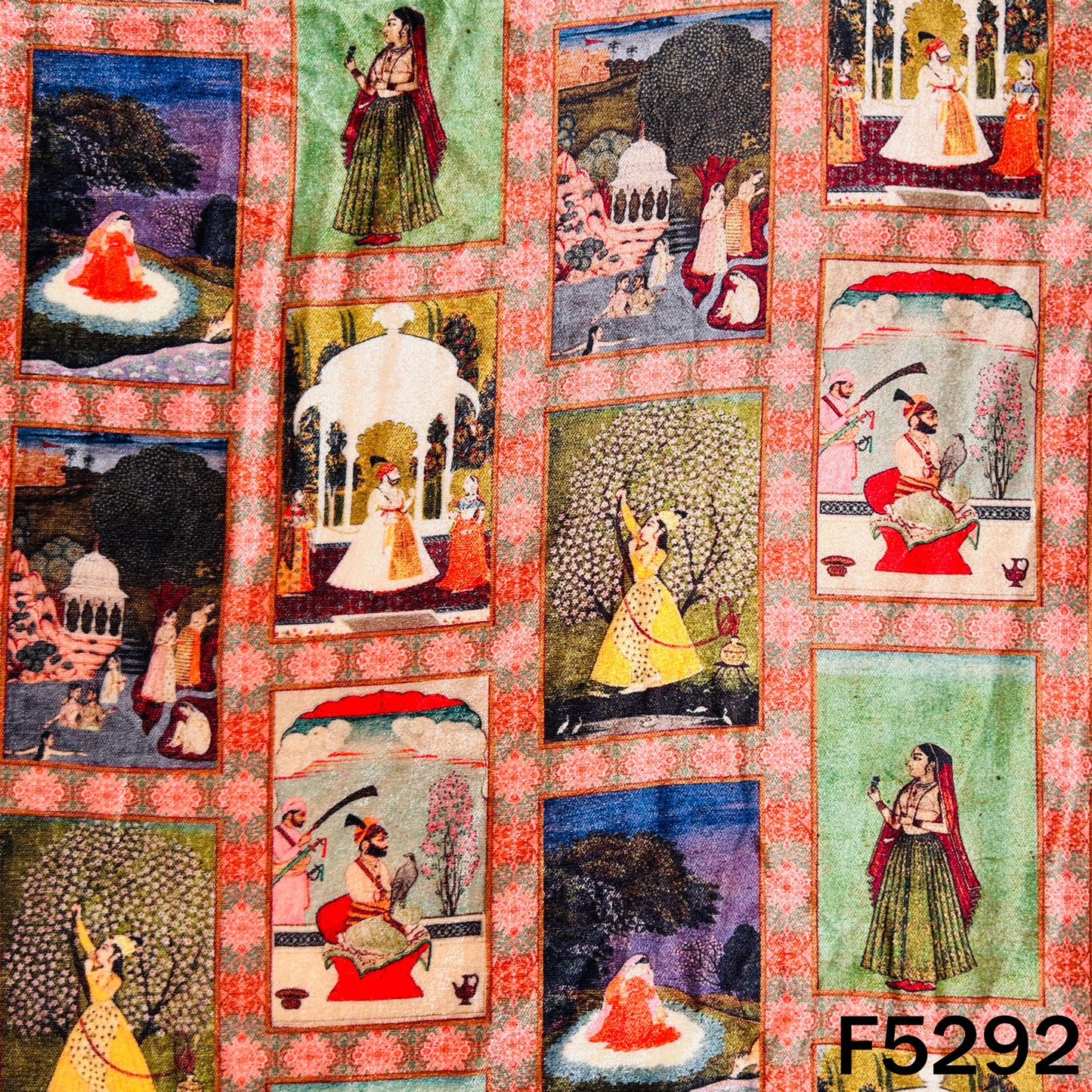 Digital Print micro Velvet Fabric - F5292