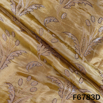 Cut Dana Thread Sequins Embroidered Shimmer Tissue Fabric - F6783
