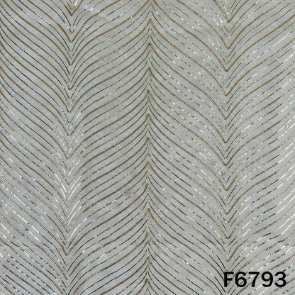 Dyeable Gota Patti Georgette Fabric - F6793