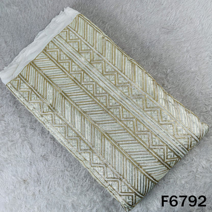 Dyeable Gota Patti Georgette Fabric - F6792