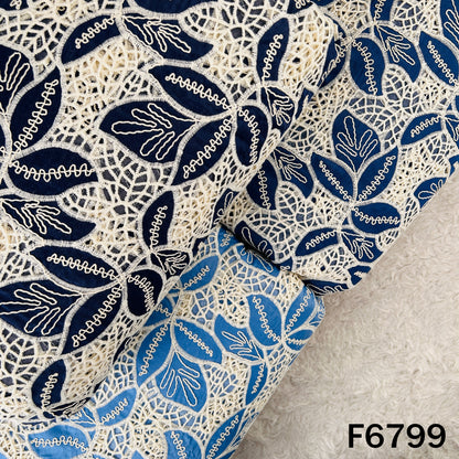 Crochet Work Denim Fabric - F6799