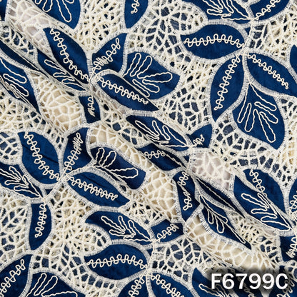 Crochet Work Denim Fabric - F6799