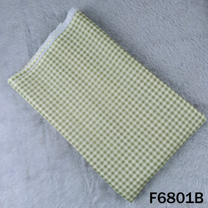 Printed Check Linen Fabric - F6801