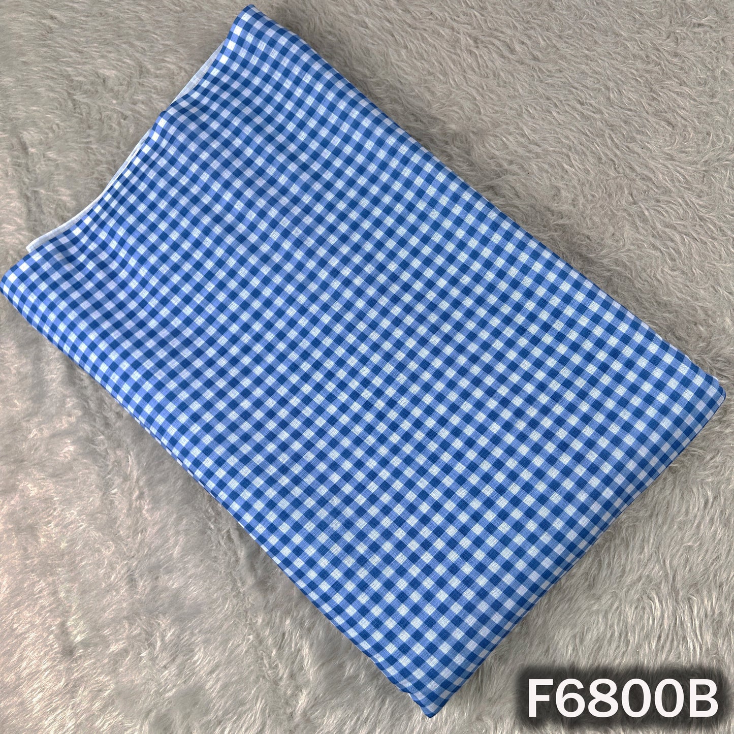 Printed Check Linen Fabric - F6800