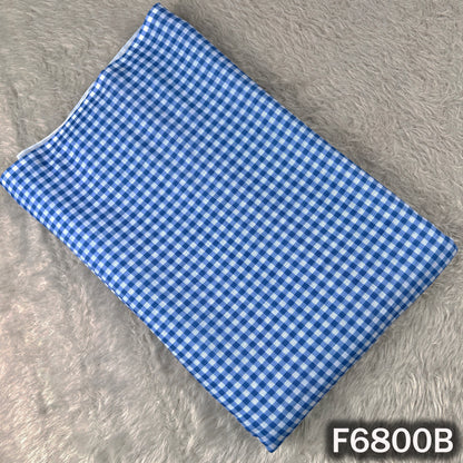 Printed Check Linen Fabric - F6800