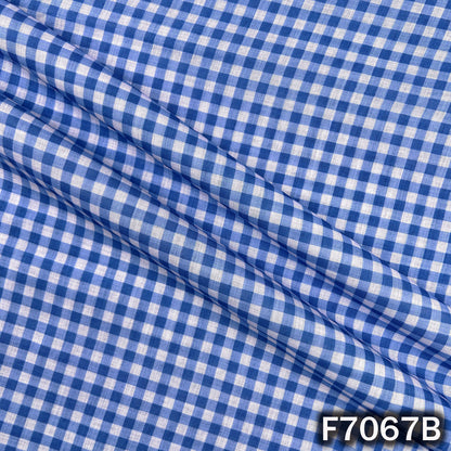 Printed Check Linen Fabric - F7067