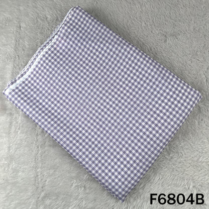 Printed Check Linen Fabric - F6804