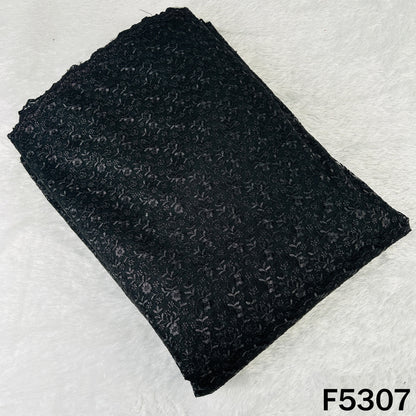 Thread Embroidered Net Fabric - F5307