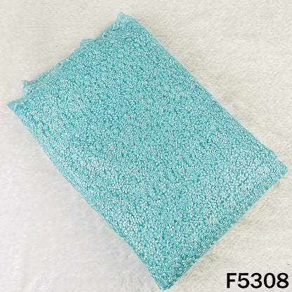 Thread Sequins Embroidered Net Fabric - F5308