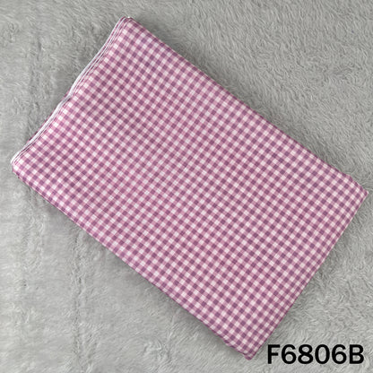 Printed Check Linen Fabric - F6806