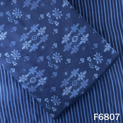 Printed Tussar Chanderi Fabric - F6807
