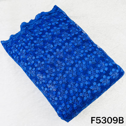 Thread Sequins Embroidered Net Fabric - F5309