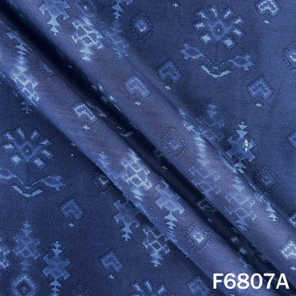 Printed Tussar Chanderi Fabric - F6807