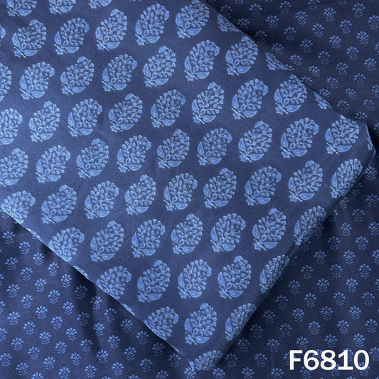 Printed Tussar Chanderi Fabric - F6810