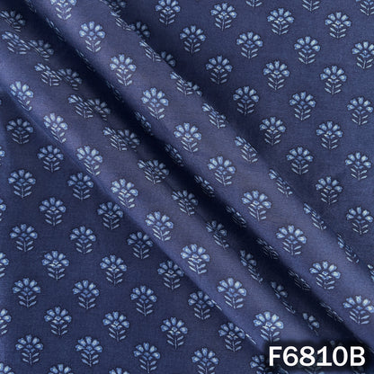Printed Tussar Chanderi Fabric - F6810