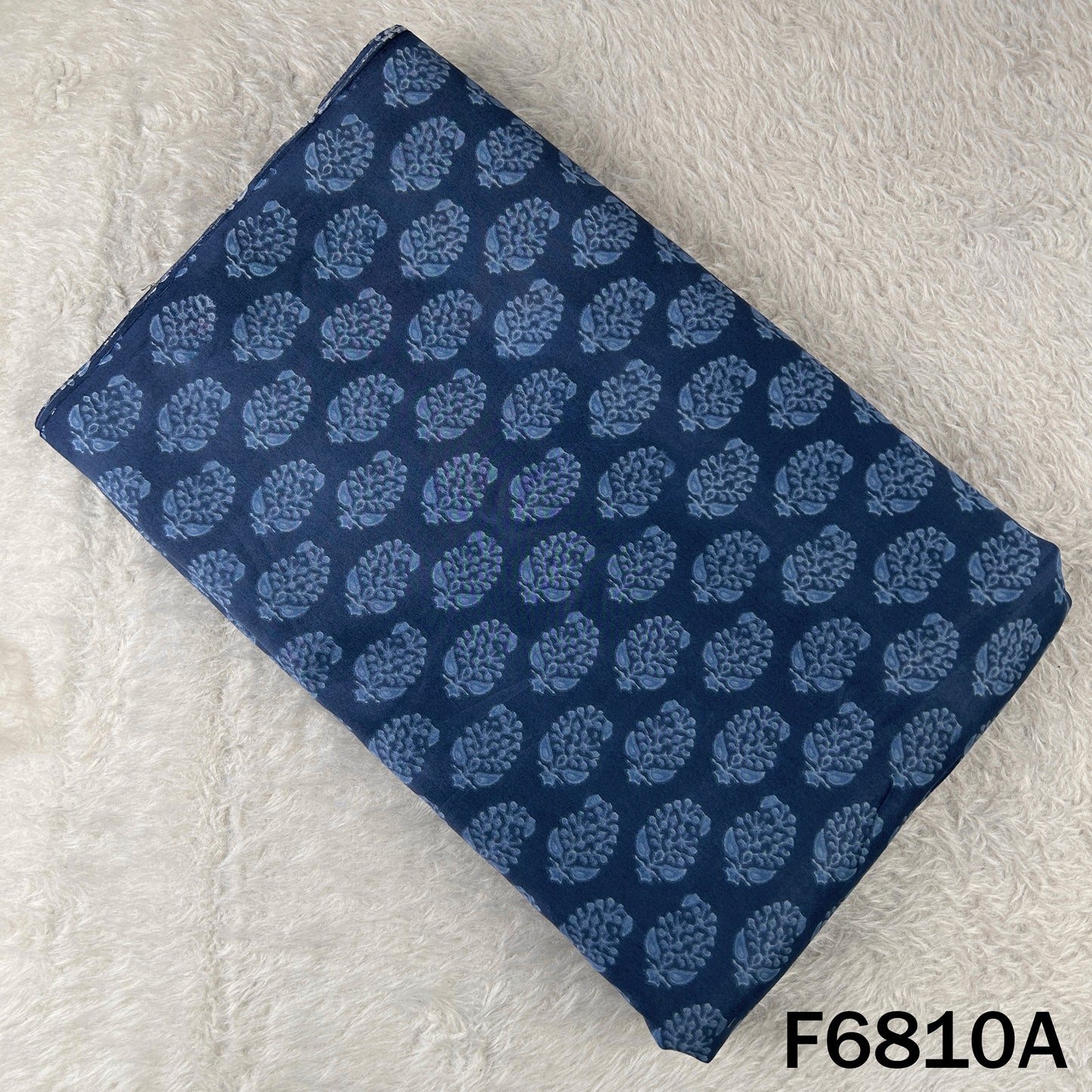 Printed Tussar Chanderi Fabric - F6810