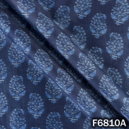 Printed Tussar Chanderi Fabric - F6810