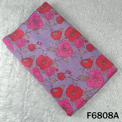 Printed Tussar Chanderi Fabric - F6808