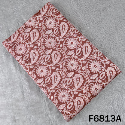 Printed Tussar Chanderi Fabric - F6813