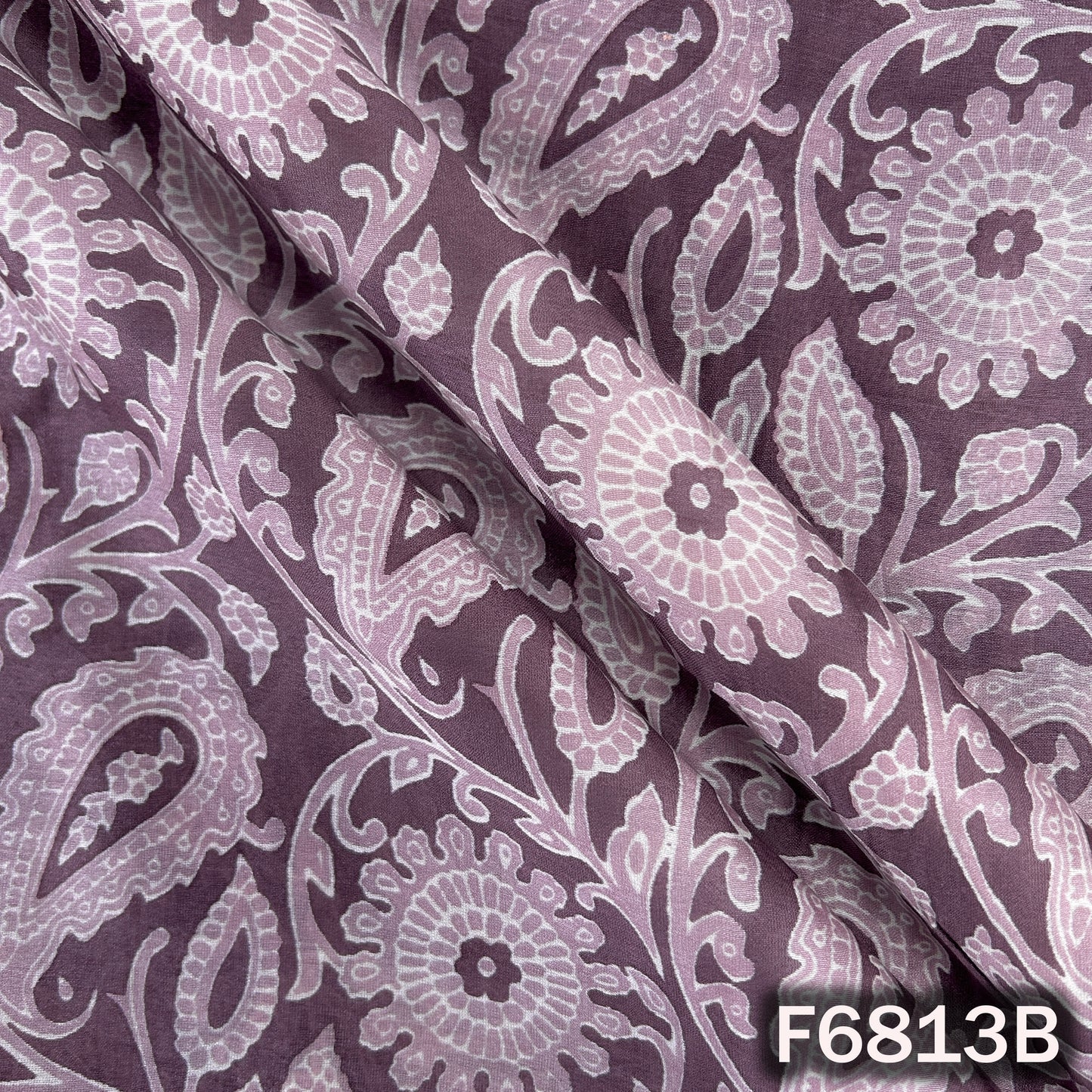Printed Tussar Chanderi Fabric - F6813
