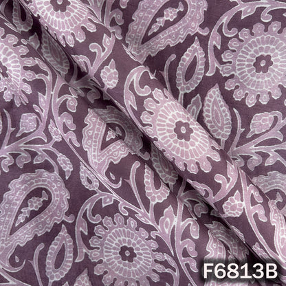 Printed Tussar Chanderi Fabric - F6813