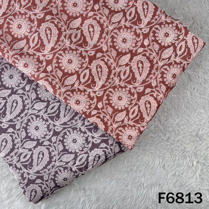 Printed Tussar Chanderi Fabric - F6813