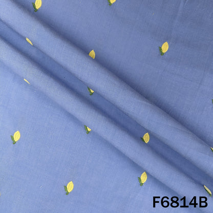 Thread Work Denim Cotton Fabric - F6814