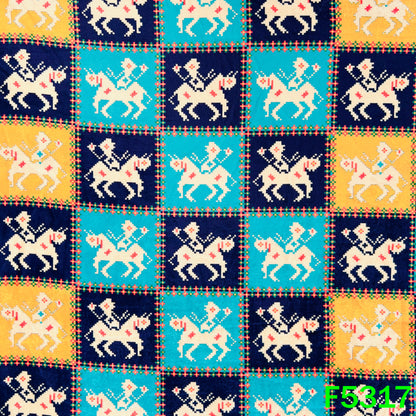 Digital Print Velvet Fabric - F5317