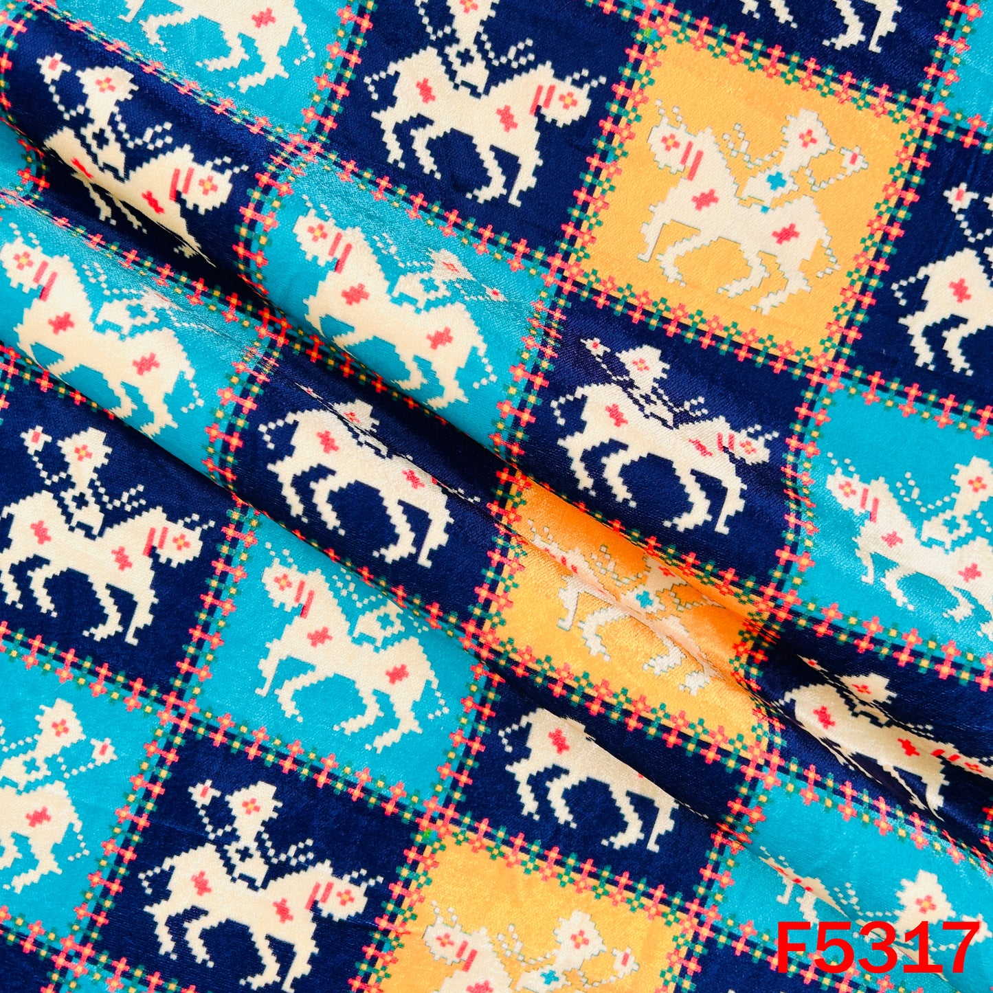 Digital Print Velvet Fabric - F5317