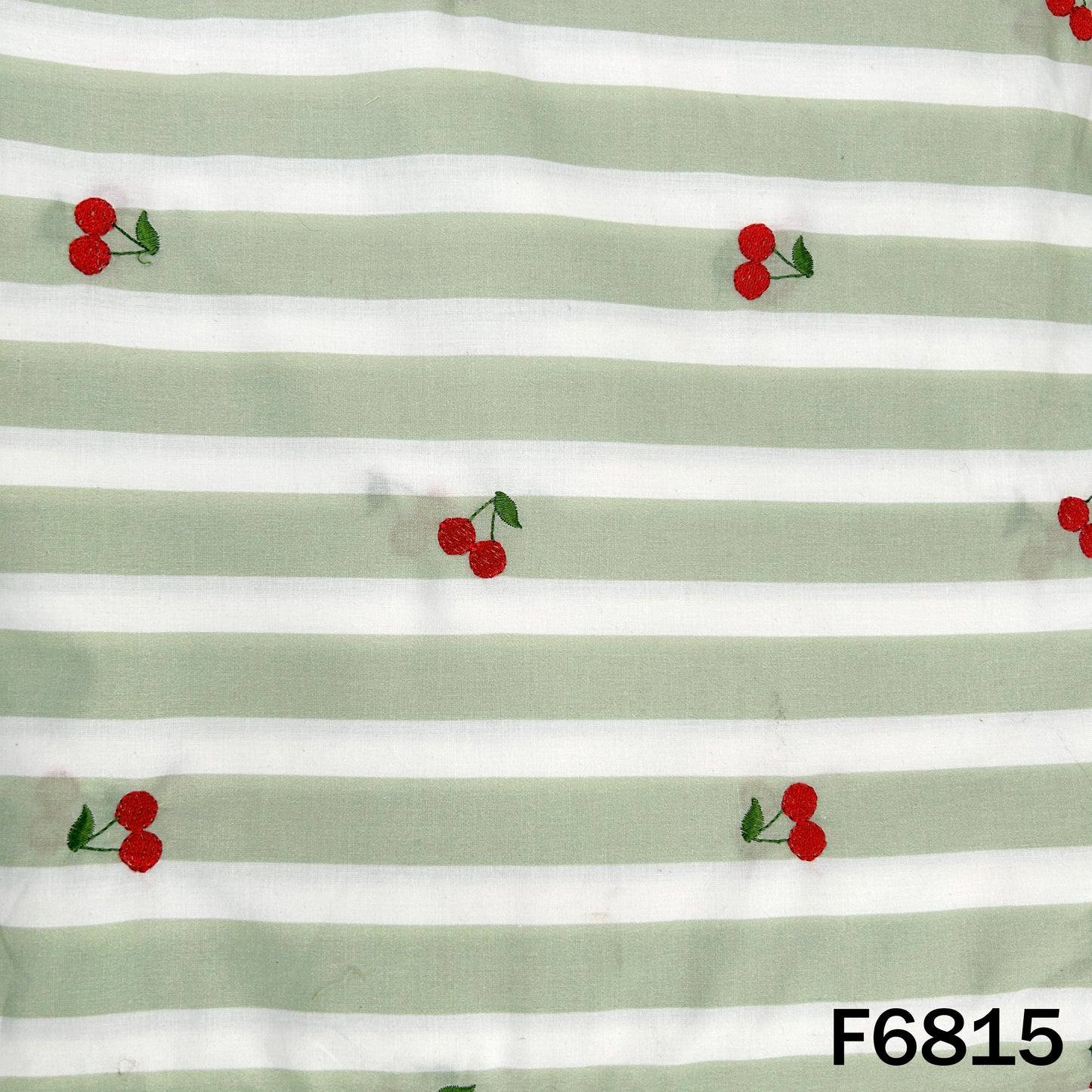 Thread Work Stripes Cotton Fabric - F6815