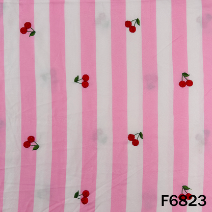Thread Work Stripes Rayon Fabric - F6823