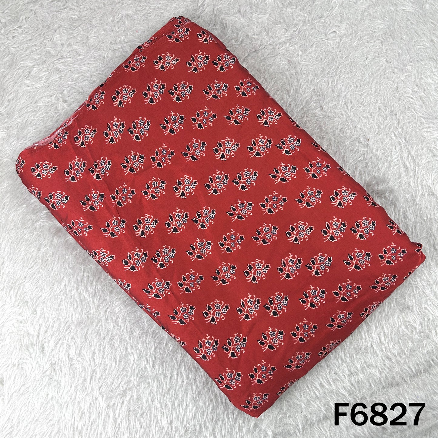 Printed Modal Satin Fabric - F6827