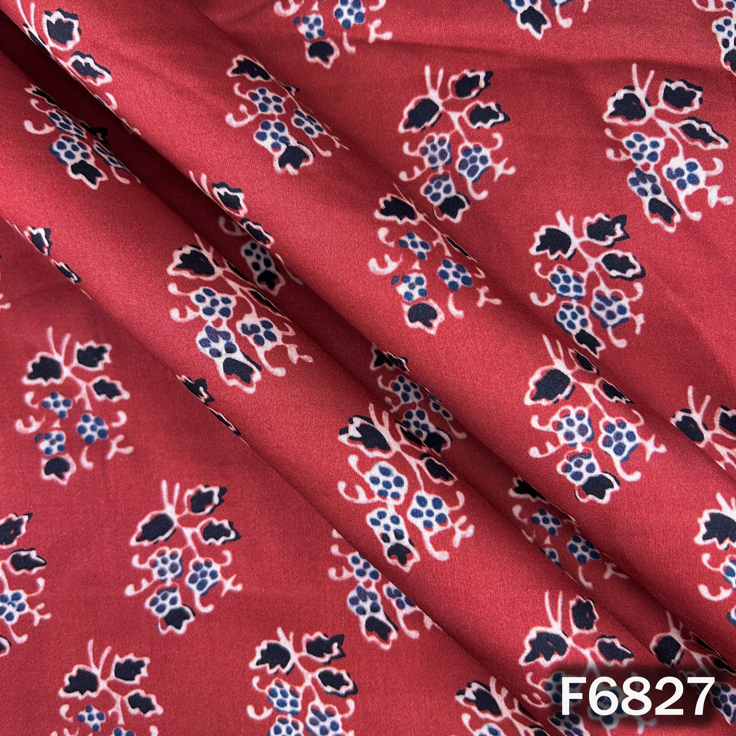 Printed Modal Satin Fabric - F6827