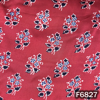 Printed Modal Satin Fabric - F6827