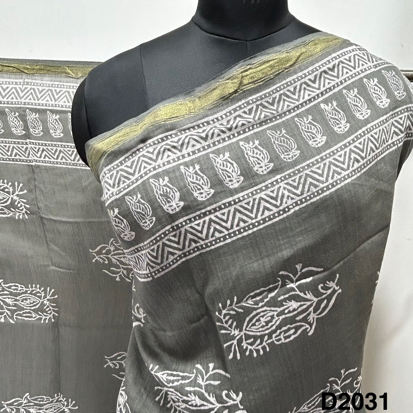 Printed Cotton Dupatta-D2031
