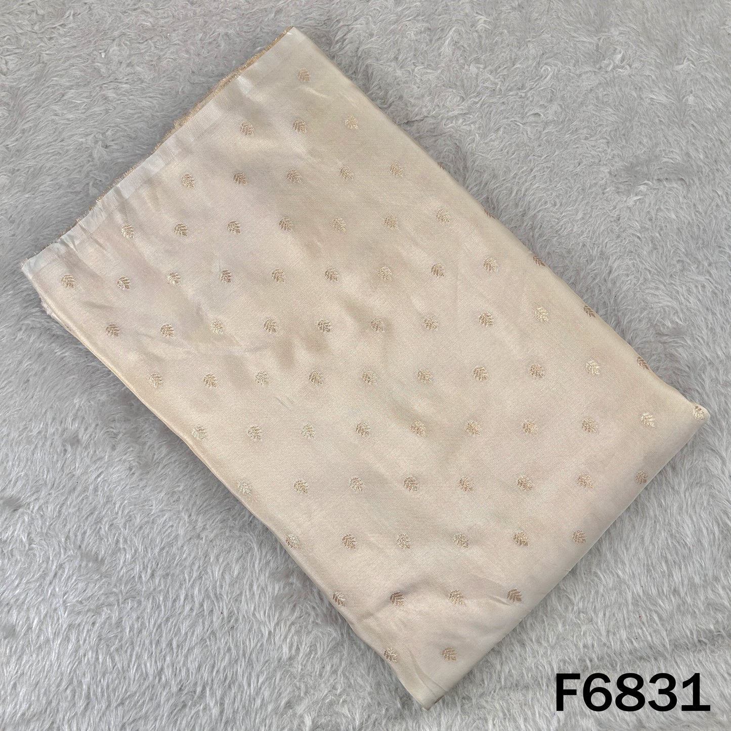 Dyeable Zari Work Shimmer Tissue Fabric - F6831