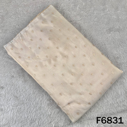 Dyeable Zari Work Shimmer Tissue Fabric - F6831
