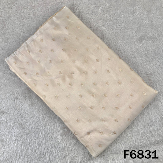 Dyeable Zari Work Shimmer Tissue Fabric - F6831