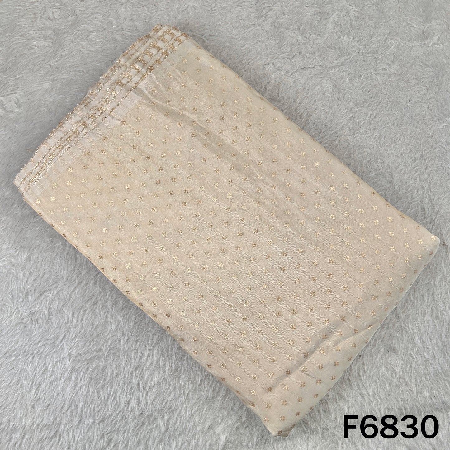 Dyeable Zari Work Shimmer Tissue Fabric - F6830